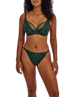FREYA Tailored High Apex Plunge Bra - Deep Emerald -FREYA Shop braforme freya tailored AA401121 DPE 2f