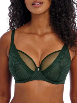 FREYA Tailored High Apex Plunge Bra - Deep Emerald