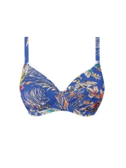 FANTASIE Burano Gathered Full Cup Bikini Top - Pacific -FREYA Shop braforme fs7020 pac fantasie swimwear burano pacific gathered full cup bra top p