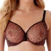 Gossard Glossies Leopard Sheer Moulded Bra - Black/Red -FREYA Shop braforme gossard 13101 bkr f