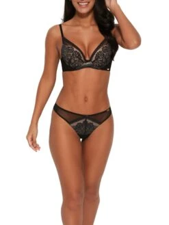 Gossard Encore High Apex Bra - Black/Beige -FREYA Shop braforme gossard 15601 blk fl
