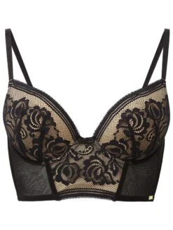 Gossard Encore Longline Bra - Black/Beige -FREYA Shop braforme gossard 15608 blk c