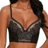 Gossard Encore Longline Bra - Black/Beige -FREYA Shop braforme gossard 15608 blk f