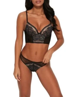 Gossard Encore Longline Bra - Black/Beige -FREYA Shop braforme gossard 15608 blk fl