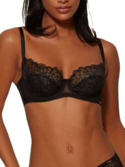 Gossard Swirl Balcony Bra - Black