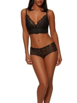 Gossard Swirl Bralette - Black -FREYA Shop braforme gossard 17808 blk fl