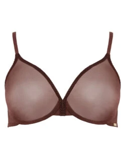 Gossard Glossies Sheer Moulded Bra - Rich Brown -FREYA Shop braforme gossard 6271 rbn c