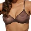 Gossard Glossies Sheer Moulded Bra - Rich Brown -FREYA Shop braforme gossard 6271 rbn f