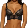 Gossard VIP Retrolution Padded Staylo Plunge Bra - Black -FREYA Shop braforme gossard VIP retrolution 8515 BLK f