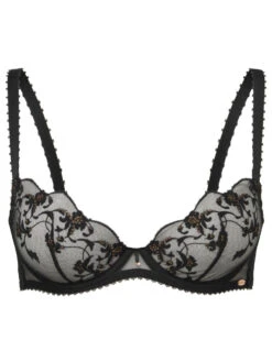 Gossard VIP Taboo Balcony Bra - Black -FREYA Shop braforme gossard VIP taboo 21005 BLK cf