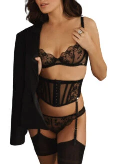 Gossard VIP Taboo Balcony Bra - Black -FREYA Shop braforme gossard VIP taboo 21005 BLK l