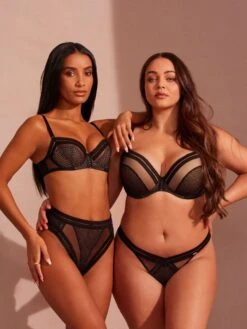 Gossard Contradiction Non Padded Balcony Bra - Black/Silver -FREYA Shop braforme gossard contradiction bsi ls 7f9dc1e8 f176 42bb 8f3a 328dbf0e9d1b