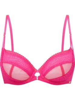 Gossard Envy Plunge Bra - Pink Glo -FREYA Shop braforme gossard envy 19801 pnk front