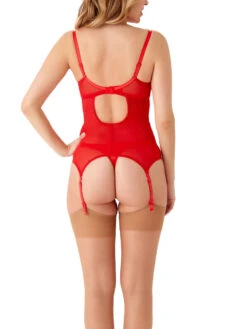 Gossard Fiesta Padded Plunge Basque - Fiesta Red -FREYA Shop braforme gossard fiesta 19709 FIE 2b