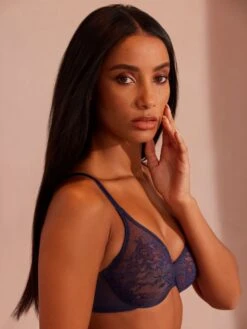 Gossard Glossies Lace Sheer Moulded Bra - Eclipse -FREYA Shop braforme gossard glossies 13001 ecl ls
