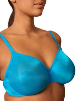 Gossard Glossies Sheer Moulded Bra - Atomic Blue -FREYA Shop braforme gossard glossies 6271 ATB 2s
