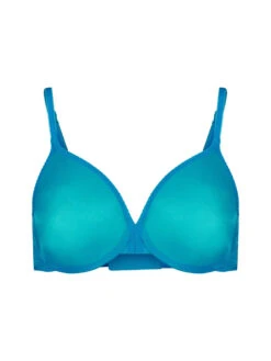 Gossard Glossies Sheer Moulded Bra - Atomic Blue -FREYA Shop braforme gossard glossies 6271 ATB cf
