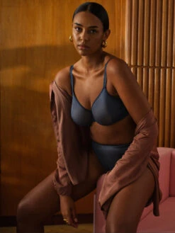 Gossard Glossies Sheer Moulded Bra - Shadow Blue 19 Gossard Glossies Sheer Moulded Bra - Shadow Blue -FREYA Shop braforme gossard glossies 6271 SHB 2l