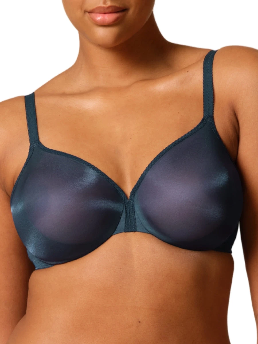 Gossard Glossies Sheer Moulded Bra - Shadow Blue 3 Gossard Glossies Sheer Moulded Bra - Shadow Blue