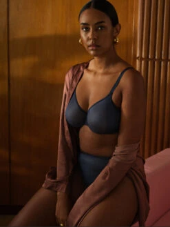 Gossard Glossies Sheer Moulded Bra - Shadow Blue 18 Gossard Glossies Sheer Moulded Bra - Shadow Blue -FREYA Shop braforme gossard glossies 6271 SHB l