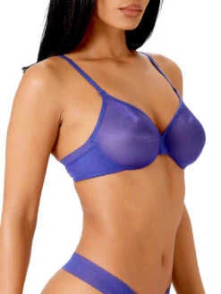 Gossard Glossies Sheer Moulded Bra - Spectrum Blue -FREYA Shop braforme gossard glossies 6271 SPE s