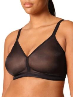 Gossard Glossies Sheer Bralette - Black -FREYA Shop braforme gossard glossies 6278 BLK 2f