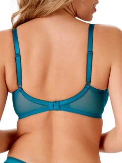 Gossard Glossies Lace Sheer Moulded Bra - Deep Teal -FREYA Shop braforme gossard glossies lace 13001 DTL 2b