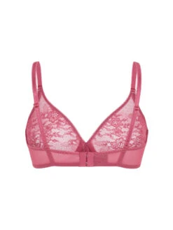 Gossard Glossies Lace Sheer Moulded Bra - Rose -FREYA Shop braforme gossard glossies lace 13001 ROS cb
