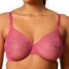 Gossard Glossies Lace Sheer Moulded Bra - Rose -FREYA Shop braforme gossard glossies lace 13001 ROS f