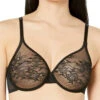 Gossard Glossies Lace Sheer Moulded Bra - Black -FREYA Shop braforme gossard glossies lace blk black f