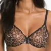 Gossard Glossies Leopard Sheer Moulded Bra - Animal Print -FREYA Shop braforme gossard glossies leopard sheer bra anp animal print 13101 f