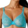 Gossard Glossies Lace Sheer Moulded Bra - Turquoise Sea -FREYA Shop braforme gossard glossies 20lace 13001 trq front