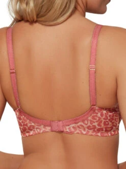 Gossard Glossies Leopard Sheer Moulded Bra - Blush Print -FREYA Shop braforme gossard lingerie 13101 bra b