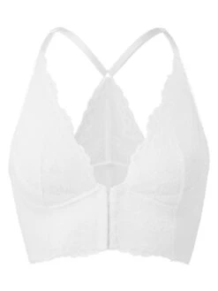 Gossard Superboost Lace Deep V Bralette - White -FREYA Shop braforme gossard lingerie 7718 wht cut