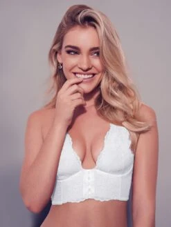 Gossard Superboost Lace Deep V Bralette - White -FREYA Shop braforme gossard lingerie 7718 wht ls1