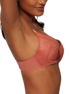 Gossard Boho Lace Padded Plunge Bra - Dusty Cedar -FREYA Shop braforme gossard lingerie boho lace 18601 dcr dusty cedar s