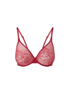 Gossard Glossies Lace Sheer Moulded Bra - Raspberry Blush -FREYA Shop braforme gossard lingerie glossies lace 13001 rpb raspberry blush pf
