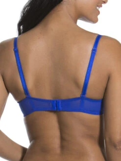 Gossard Glossies Lace Sheer Moulded Bra - Electric Blue -FREYA Shop braforme gossard lingerie glossies lace bra ebu 13001 b