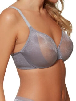 Gossard Glossies Sheer Moulded Bra - Silver -FREYA Shop braforme gossard lingerie glossies sheer 6271 sil s