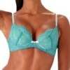 Gossard Superboost Lace Padded Plunge Bra - Ocean Blue -FREYA Shop braforme gossard lingerie superboost lace 7711 ocb ocean blue f