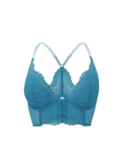 Gossard Superboost Lace Deep V Bralette - Ocean Blue 14 Gossard Superboost Lace Deep V Bralette - Ocean Blue -FREYA Shop braforme gossard lingerie superboost lace 7718 ocb ocean blue pf