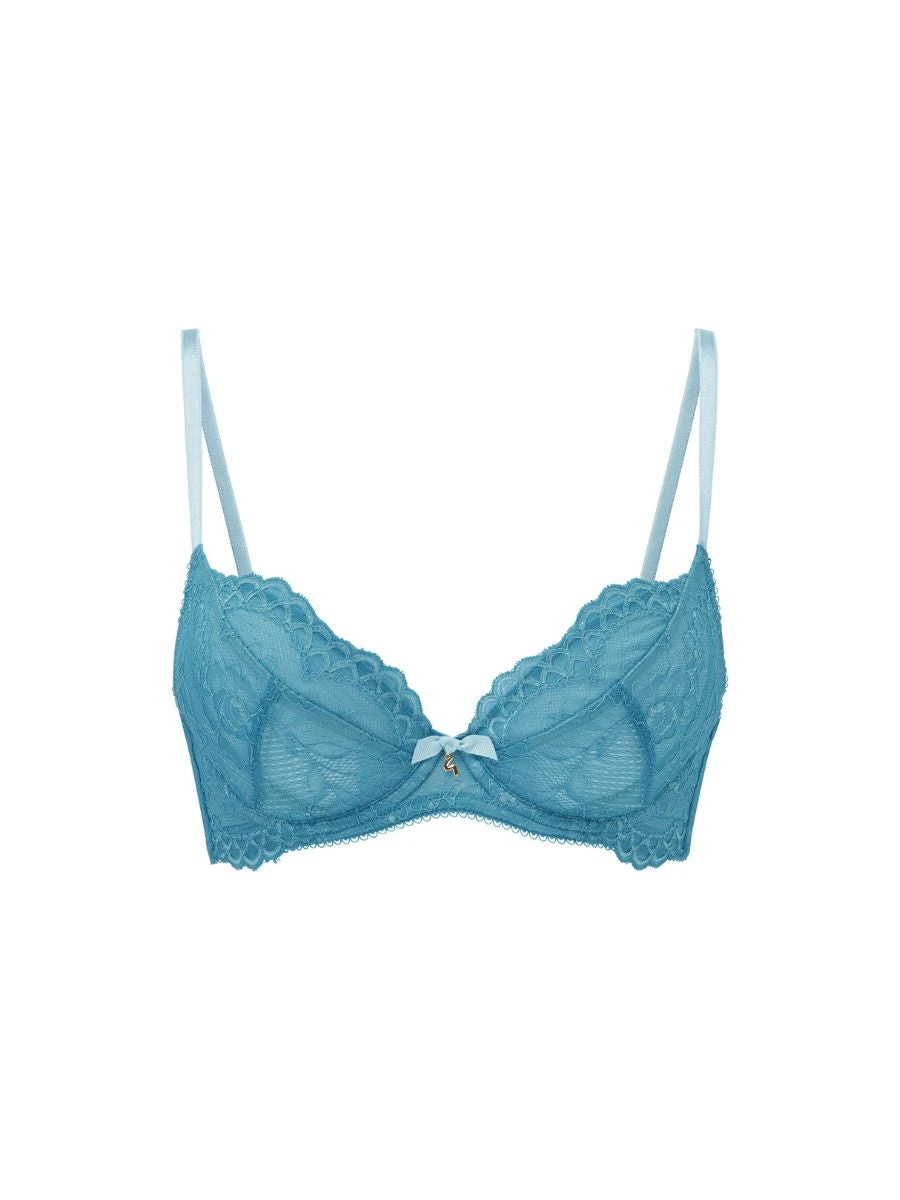Gossard Superboost Lace Plunge Bra - Ocean Blue 7 Gossard Superboost Lace Plunge Bra - Ocean Blue - Image 5
