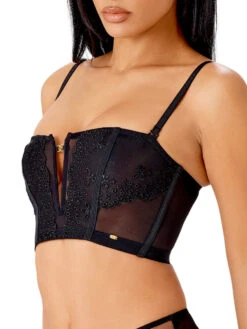 Gossard Rebel Corset Top - Black -FREYA Shop braforme gossard rebel 21207 BLK s