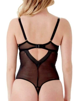 Gossard Sheer Stripe Body - Black -FREYA Shop braforme gossard sheer stripe bod 18809 blk black b