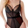 Gossard Sheer Stripe Body - Black -FREYA Shop braforme gossard sheer stripe bod 18809 blk black f