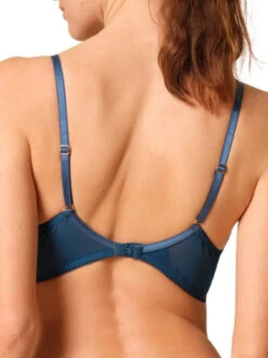 Gossard Superboost Lace Padded Plunge Bra - Deep Teal -FREYA Shop braforme gossard superboost lace 7711 DET 2b