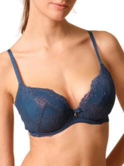 Gossard Superboost Lace Padded Plunge Bra - Deep Teal -FREYA Shop braforme gossard superboost lace 7711 DET 2f