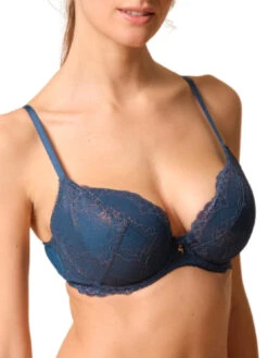 Gossard Superboost Lace Padded Plunge Bra - Deep Teal -FREYA Shop braforme gossard superboost lace 7711 DET 2s