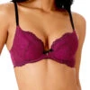 Gossard Superboost Lace Padded Plunge Bra - Purple Potion -FREYA Shop braforme gossard superboost lace 7711 PUP f