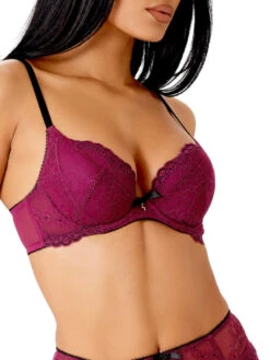 Gossard Superboost Lace Padded Plunge Bra - Purple Potion -FREYA Shop braforme gossard superboost lace 7711 PUP s